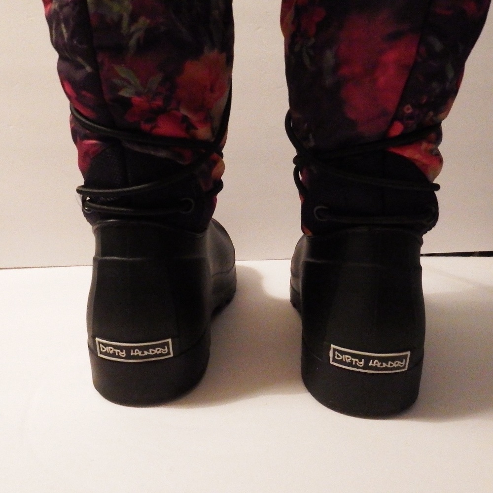 🚫Sold🚫Dirty Laundry Floral High Boots Size 7 - Picture 5 of 6